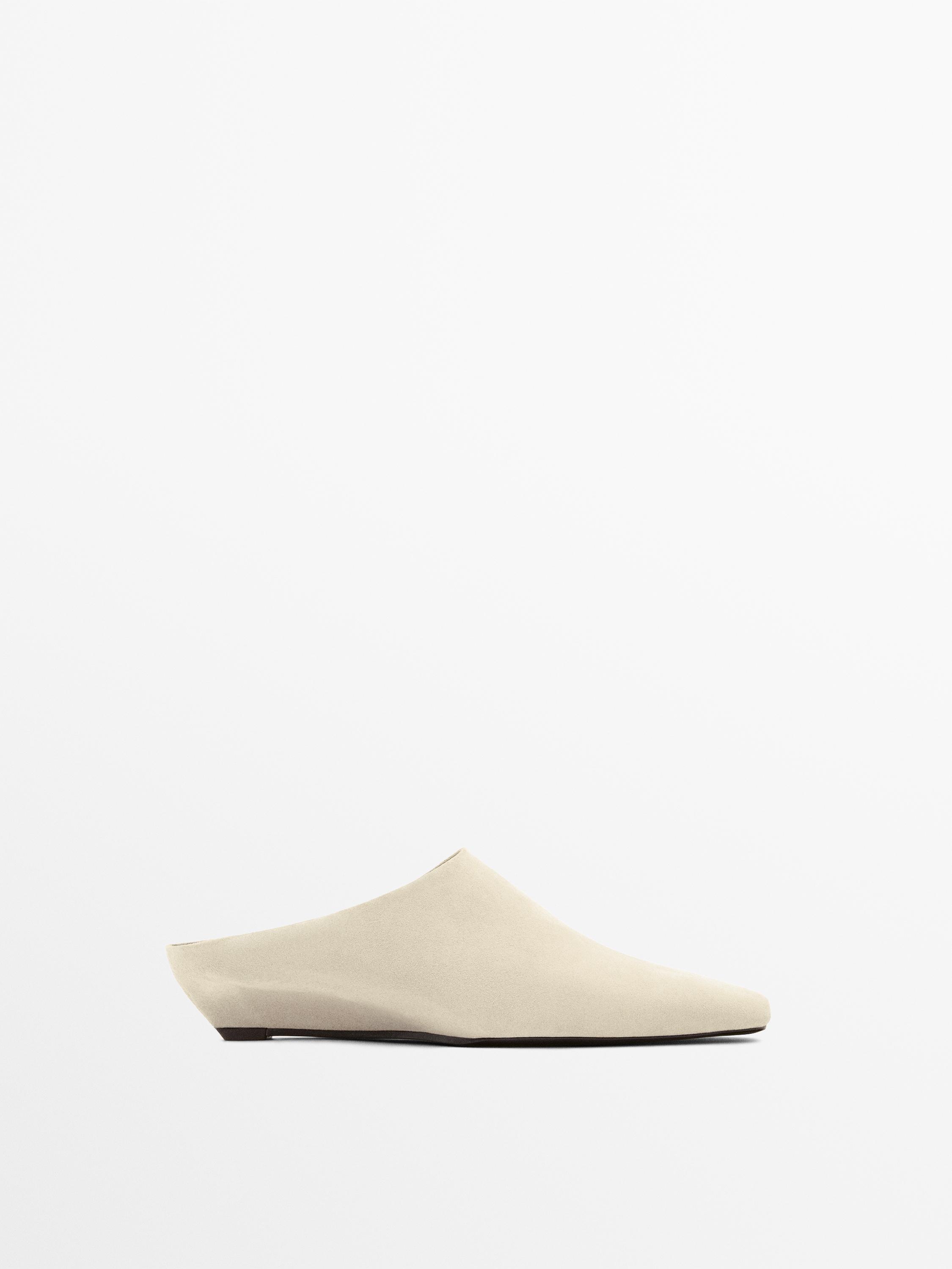 Mules à talon compens